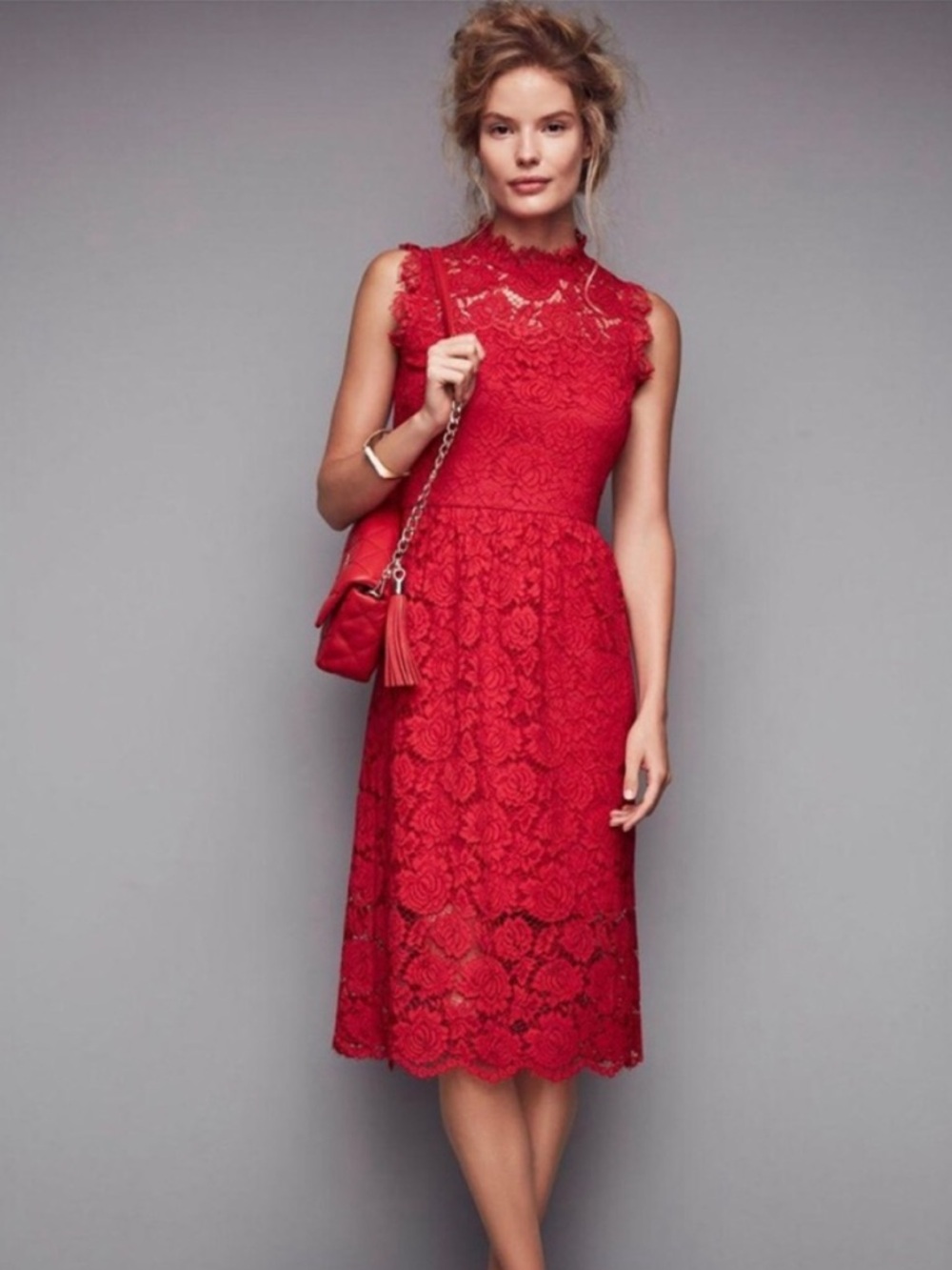 Kate Spade Poppy lace dress Red Size 0